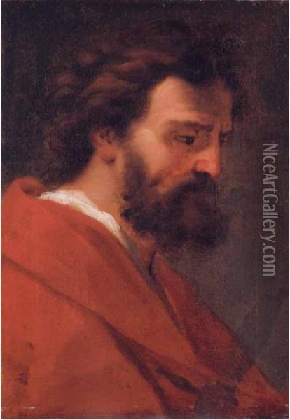 Busto D'uomo In Profilo Oil Painting - Gaetano Gandolfi
