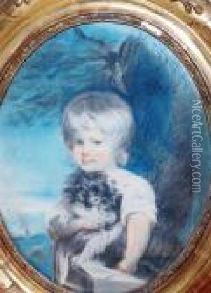 Young Boy With His Dog Oil Painting - Sir Thomas Lawrence
