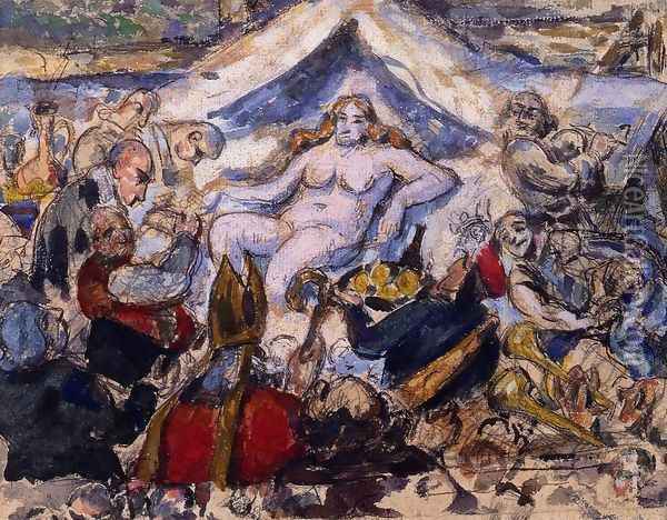The Eternal Woman (study) Oil Painting - Paul Cezanne