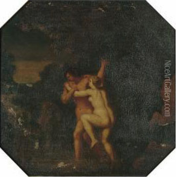 Hermaphroditus And Salmacis Oil Painting - Gerard Hoet