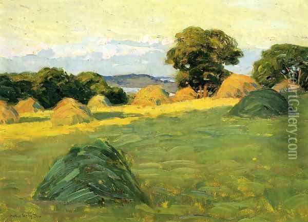 The Hill Field 1908 1910 Oil Painting - Arthur Wesley Dow