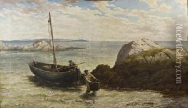 Roundstone Bay, Connemara Oil Painting - Thomas Rose Miles