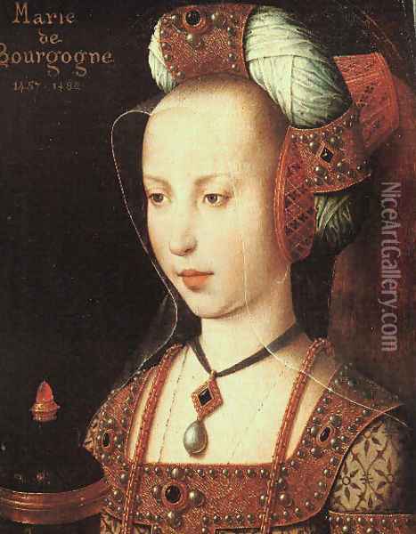Portrait of Mary of Burgundy (late 15th century) Oil Painting - Flemish Unknown Masters