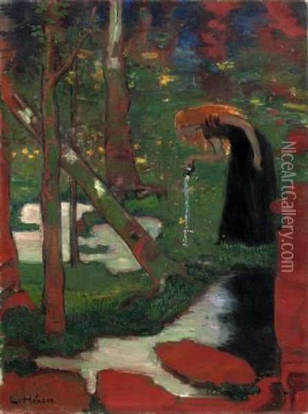 Marchengarten Oil Painting - Ludwig Von Hofmann