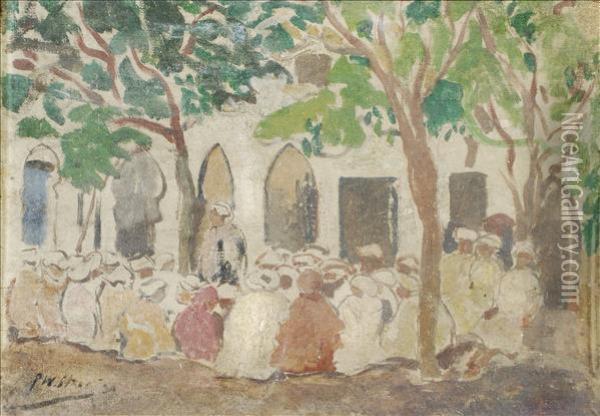 Arab Meeting Oil Painting - Philip Wilson Steer