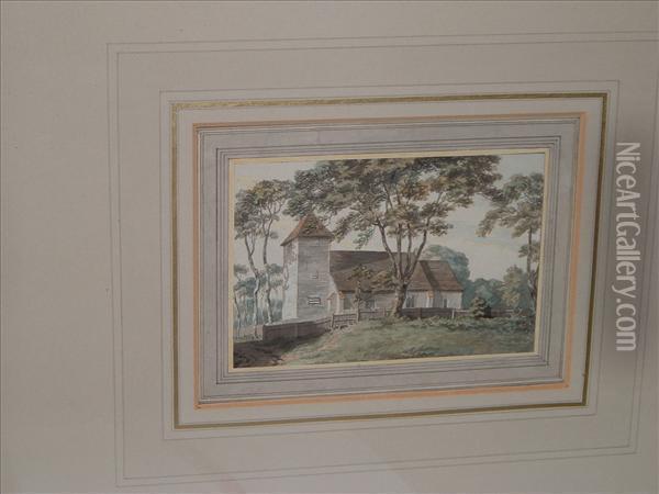 Perivale Church,middlesex Oil Painting - John Hassell