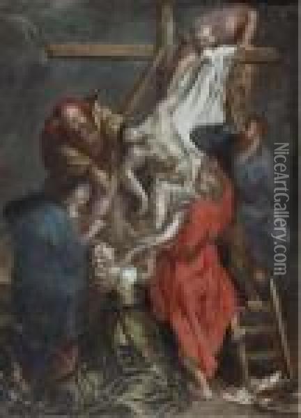 The Descent From The Cross Oil Painting - Peter Paul Rubens