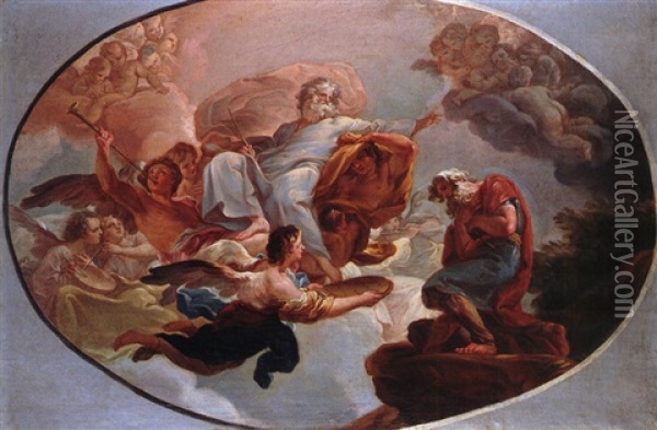 Gottes Gericht Oil Painting - Gaetano Gandolfi
