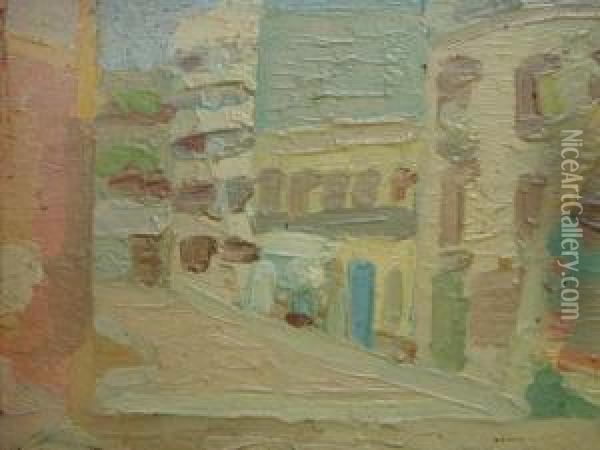 Barrio Sur Oil Painting - Alfredo De Simone