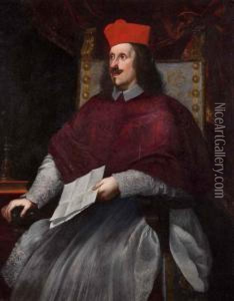 Ritratto Del Cardinale Giovanni Carlo De Medici Oil Painting - Baldassarre Franceschini