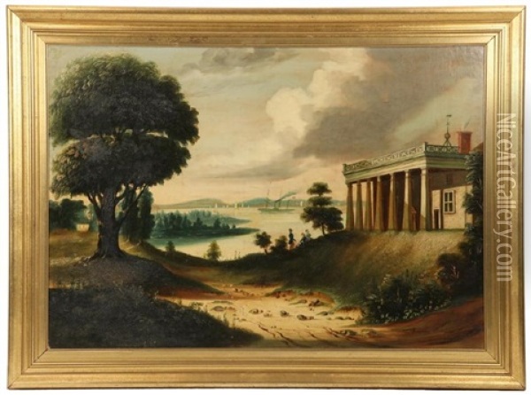 Mount Vernon Oil Painting - Thomas Chambers