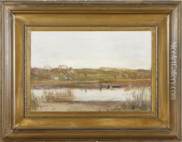 Landscape With Water Oil Painting - James Cantwell