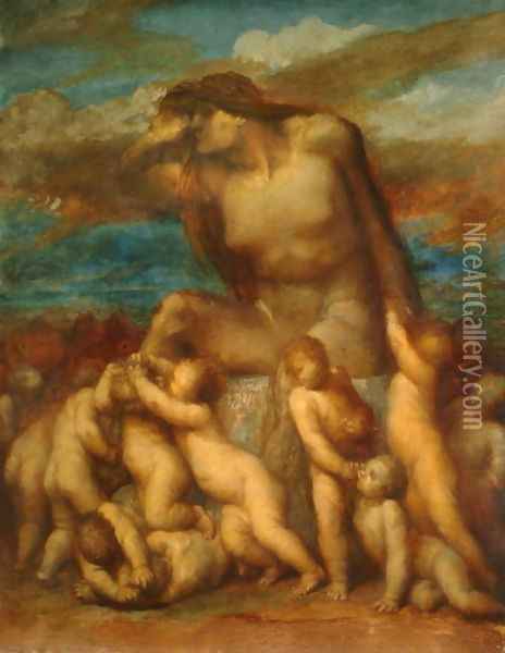 Evolution Oil Painting - George Frederick Watts