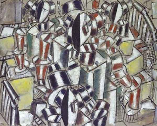 The Stairs Oil Painting - Fernand Leger