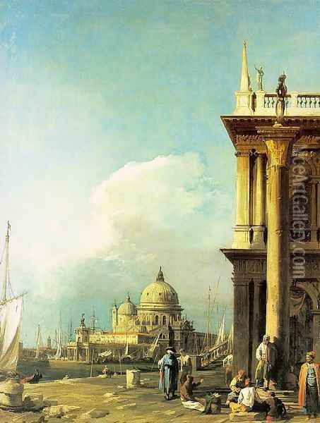 Entrance to the Grand Canal from the Piazzetta, 1727 Oil Painting - (Giovanni Antonio Canal) Canaletto