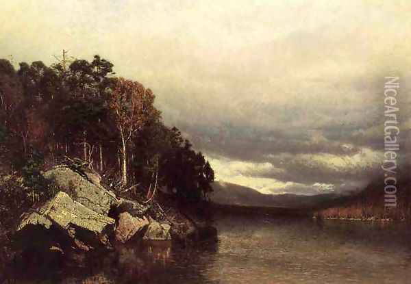 Lake George Oil Painting - Alexander Helwig Wyant