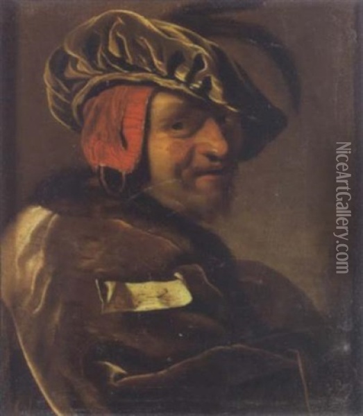 Portrait D'homme Oil Painting - Frans van Mieris the Elder