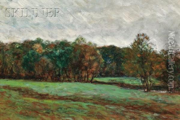 A Fall Meadow Oil Painting - Clifford Warren Ashley