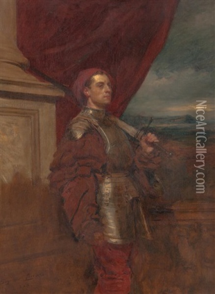 The Guard Oil Painting - John Seymour Lucas