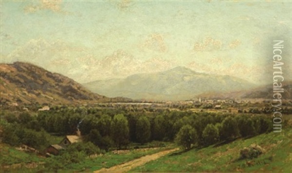 Berkshire Hills, Near Great Barrington, Mass. Oil Painting - John Bunyan Bristol