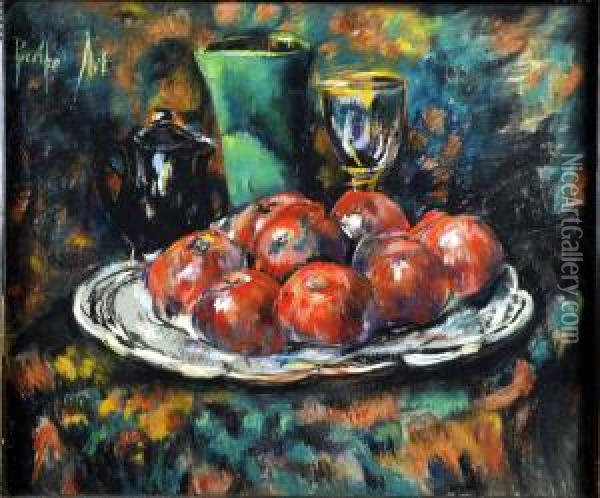 Nature Morte Aux Pommes Oil Painting - Berthe Art
