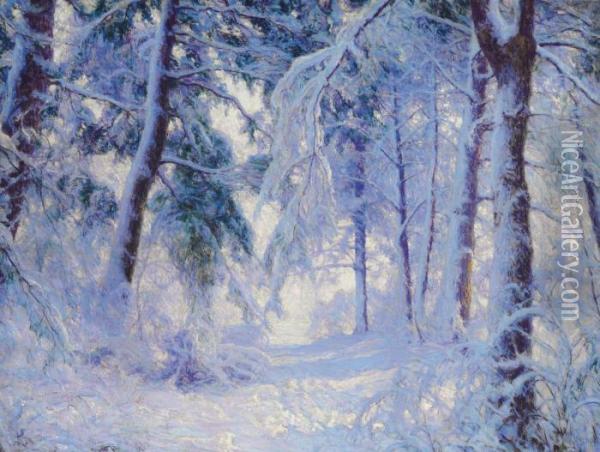 Winter Forest Oil Painting - Walter Launt Palmer