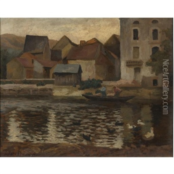 Harbour At St. Pierre Oil Painting - Roger Fry