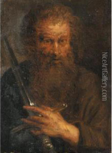 Saint Paul Oil Painting - Giocchino Assereto