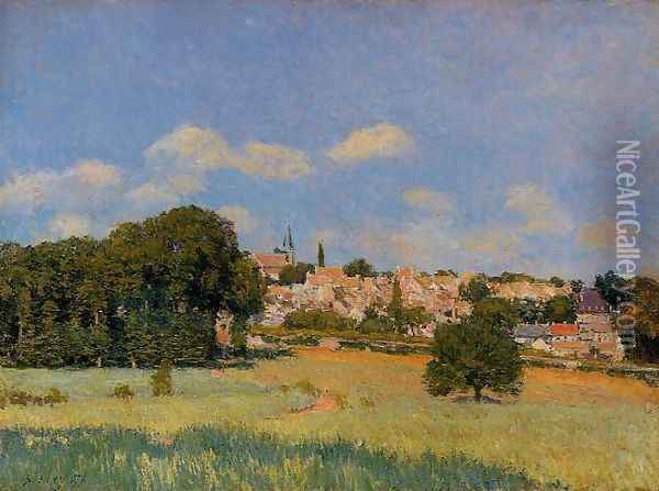 View of St. Cloud - Sunshine Oil Painting - Alfred Sisley