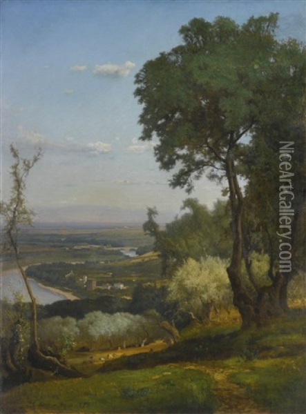 Perugia (near Perugia) Oil Painting - George Inness