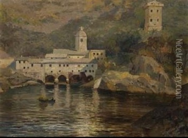 Norditalienischer See Oil Painting - Gerolamo Varese