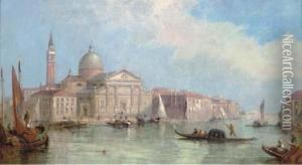 San Giorgio Maggiore Oil Painting - J. Vivian