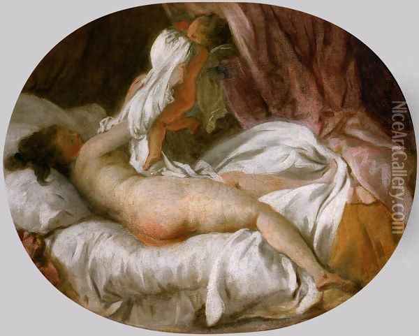The Shirt Withdrawn Oil Painting - Jean-Honore Fragonard