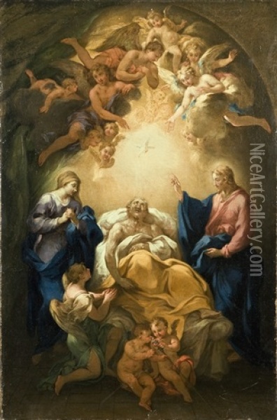 Transito Di San Giuseppe Oil Painting -  Parmigianino (Michele da Parma)
