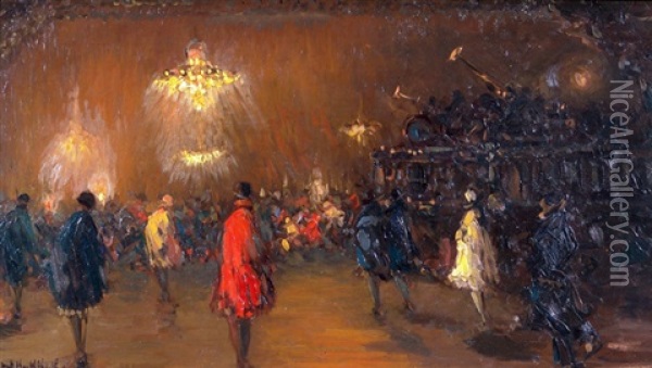 El Baile Oil Painting - Stephen Robert Koekkoek