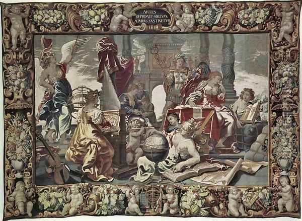 The Seven Liberal Arts Oil Painting - Cornelius I Schut
