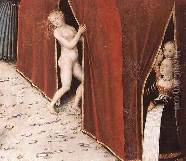 The Fountain of Youth (detail 4) 1546 Oil Painting - Lucas The Elder Cranach