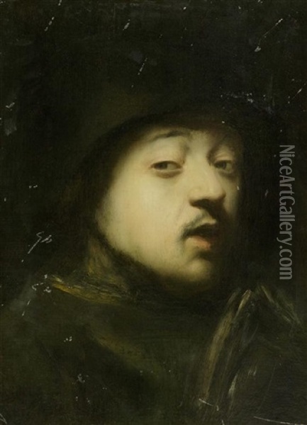 Selbstbildnis Rembrandt Oil Painting -  Rembrandt van Rijn