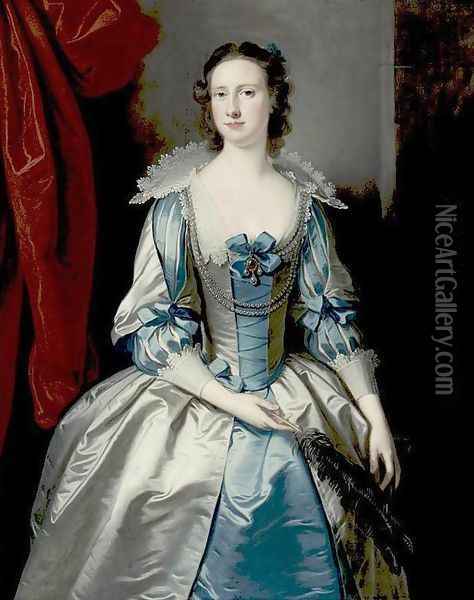 Portrait of a Lady 2 Oil Painting - Thomas Hudson