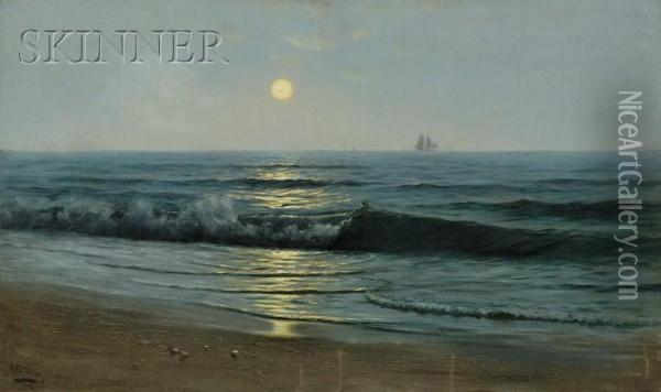 Moonlight Sail Oil Painting - Addison Thomas Millar