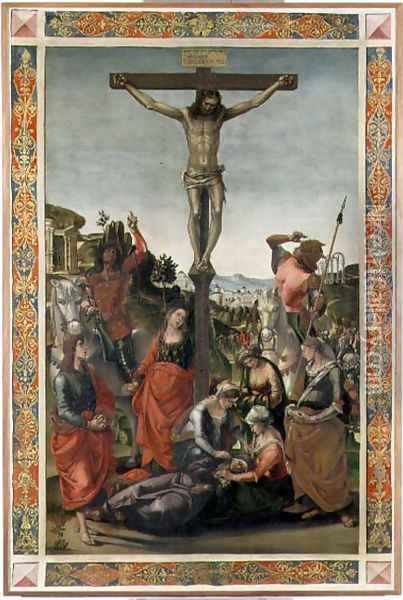 Crucifixion Oil Painting - Luca Signorelli