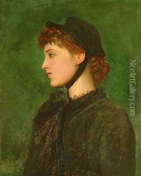 Mrs Langtry, 1879 Oil Painting - George Frederick Watts