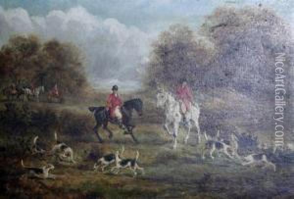 Hunting Scene Oil Painting - Henry Thomas Alken