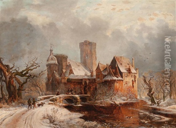 Paisaje Invernal Oil Painting - Carl Hilgers