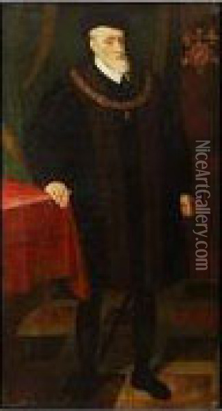 Retrato Del Emperador Carlos V Oil Painting - Juan Pantoja de la Cruz