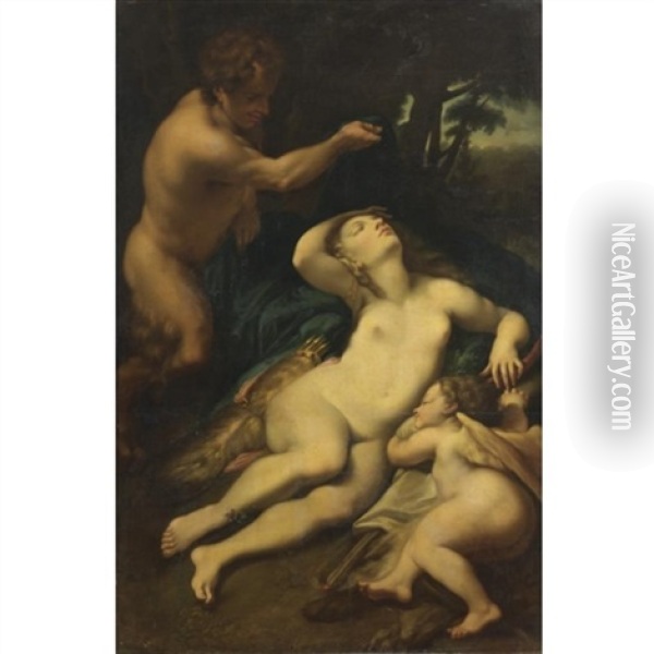 Giove E Antiope Oil Painting -  Correggio
