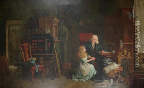 The Old Curiosity Shop Oil Painting - John Watkins Chapman