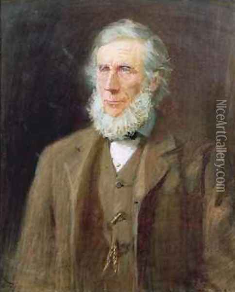 Portrait of John Tyndall 1820-93 Oil Painting - Florence E. Haig