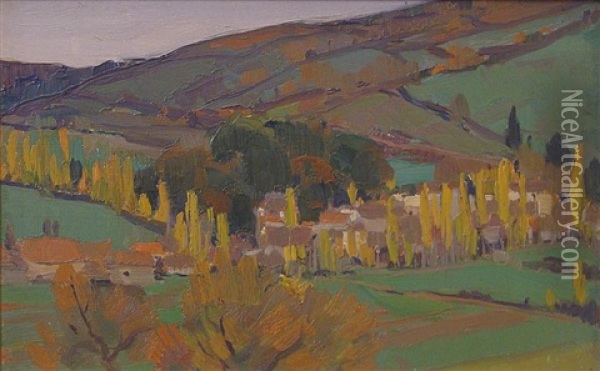 Autumne - France Oil Painting - Clarence Alphonse Gagnon