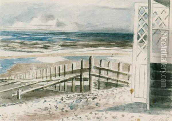 Winchelsea Beach Oil Painting - Paul Nash